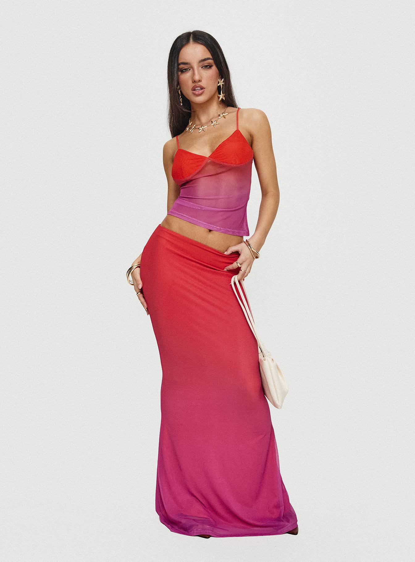 Teen Spirit Maxi Skirt Pink Ombre - Image 9