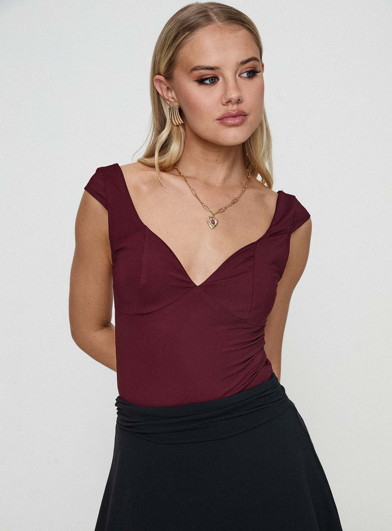 Zenon Bodysuit Wine - Image 9