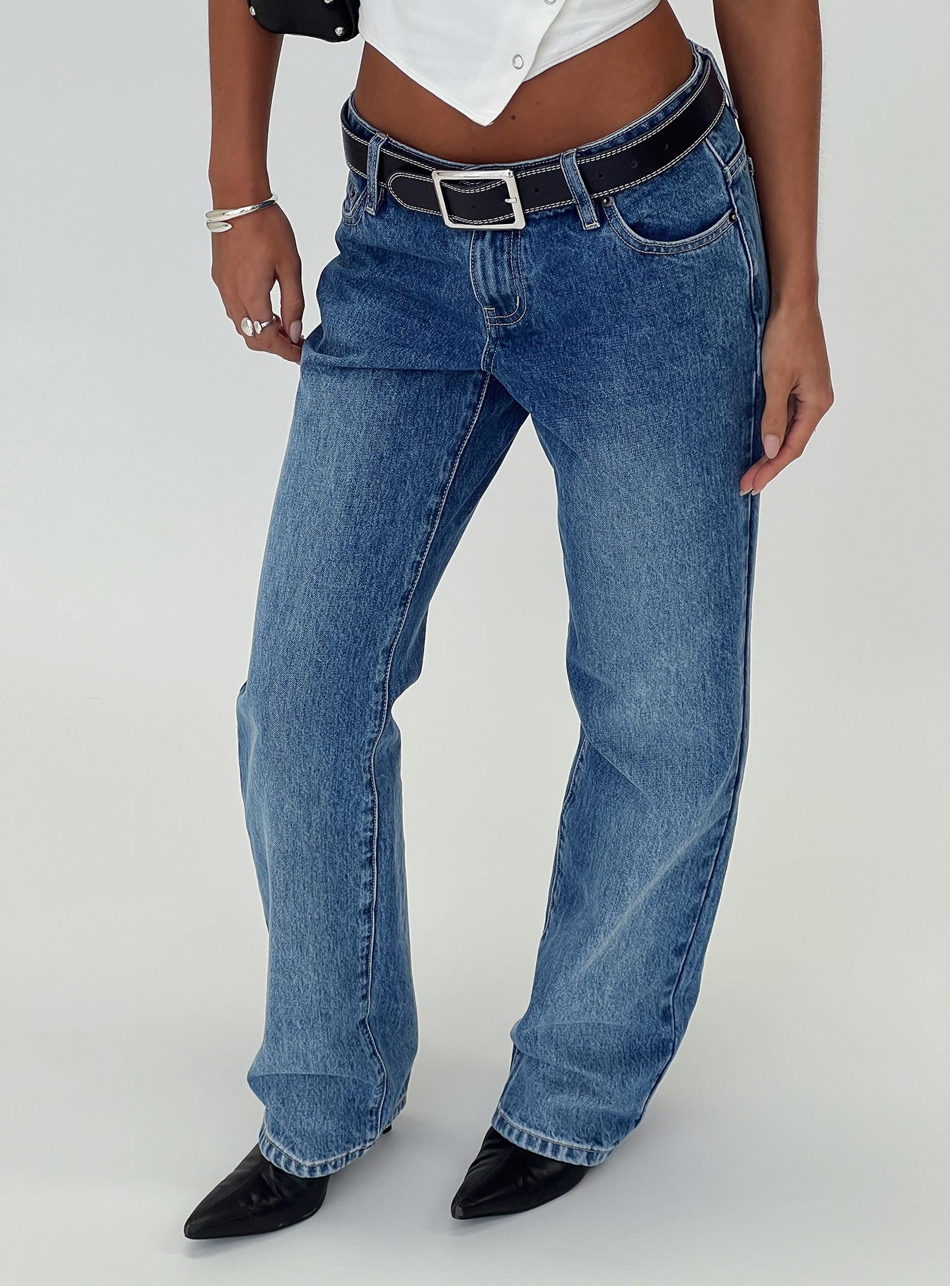 Better Half Low Rise Straight Leg Jeans Horizon Blue - Image 11