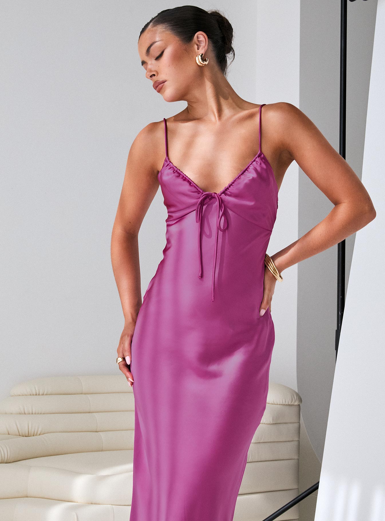 Maguire Maxi Dress Purple - Image 9