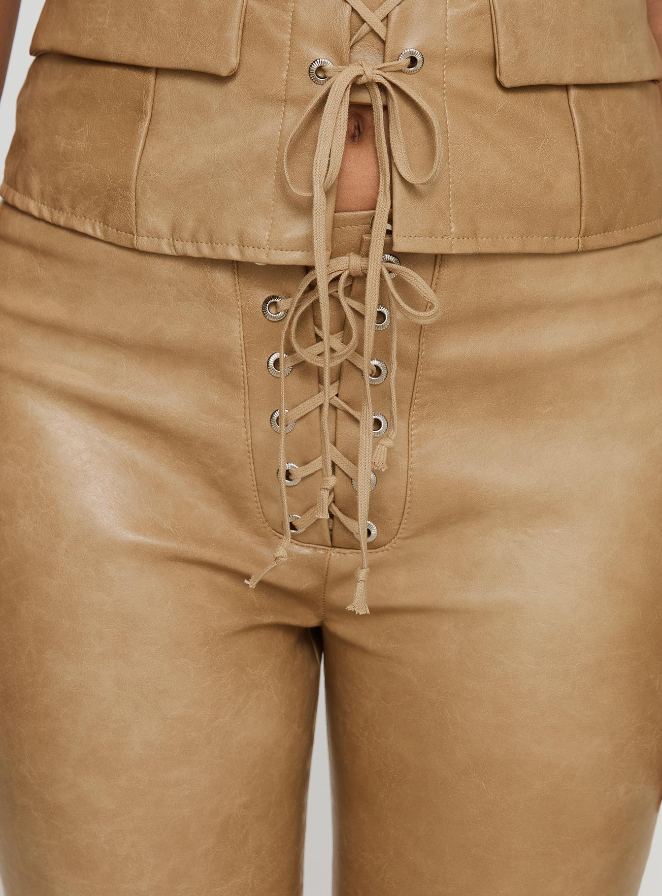 Roddie Lace Up Pants Brown - Image 7