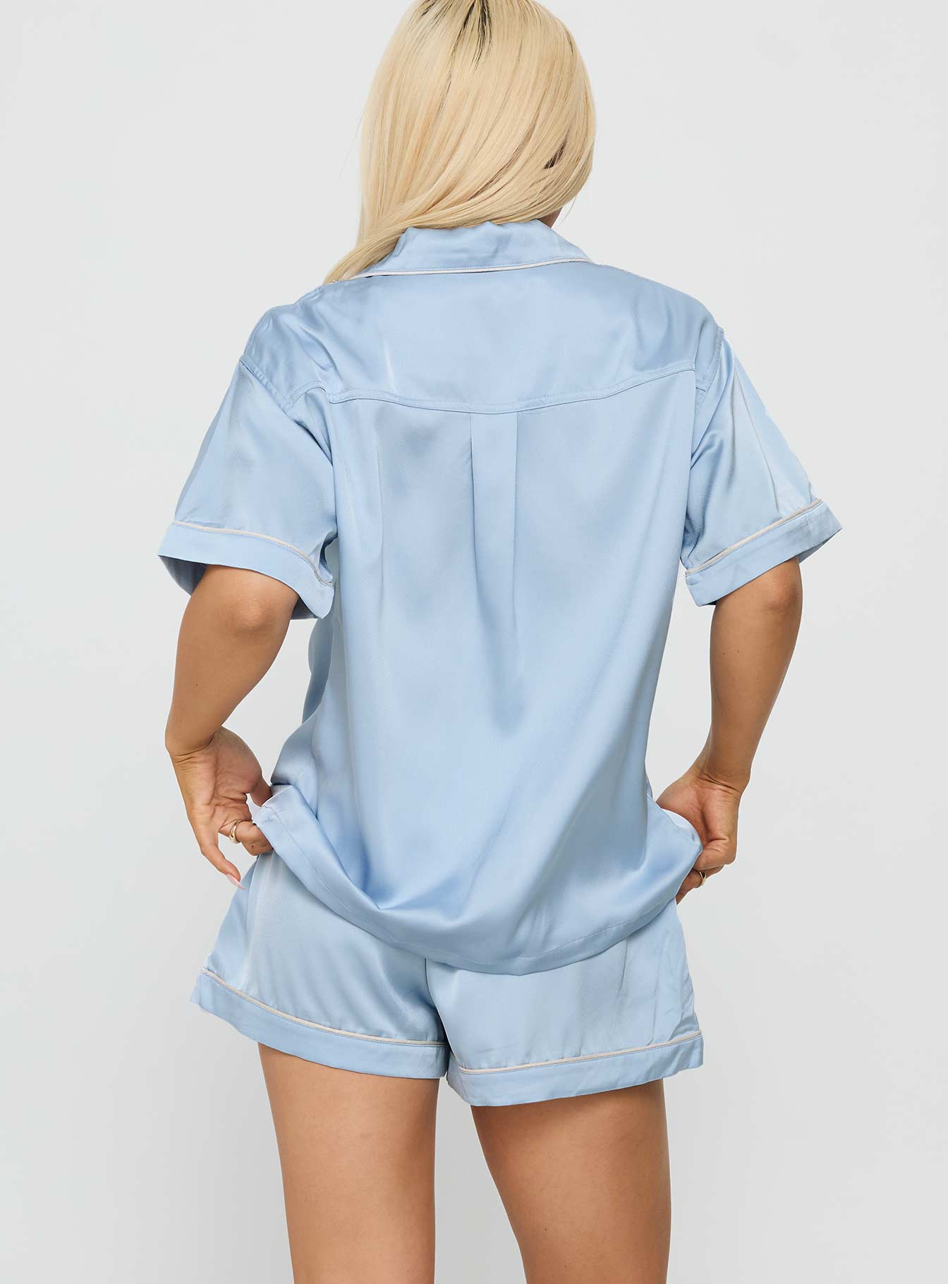 Hibernate Sleep Satin Set Blue - Image 9