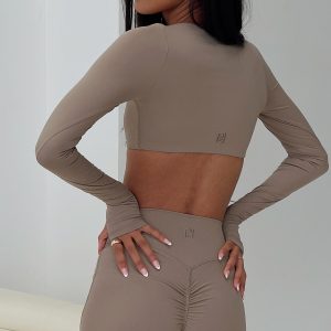 Touchdown Active Contour Short Taupe