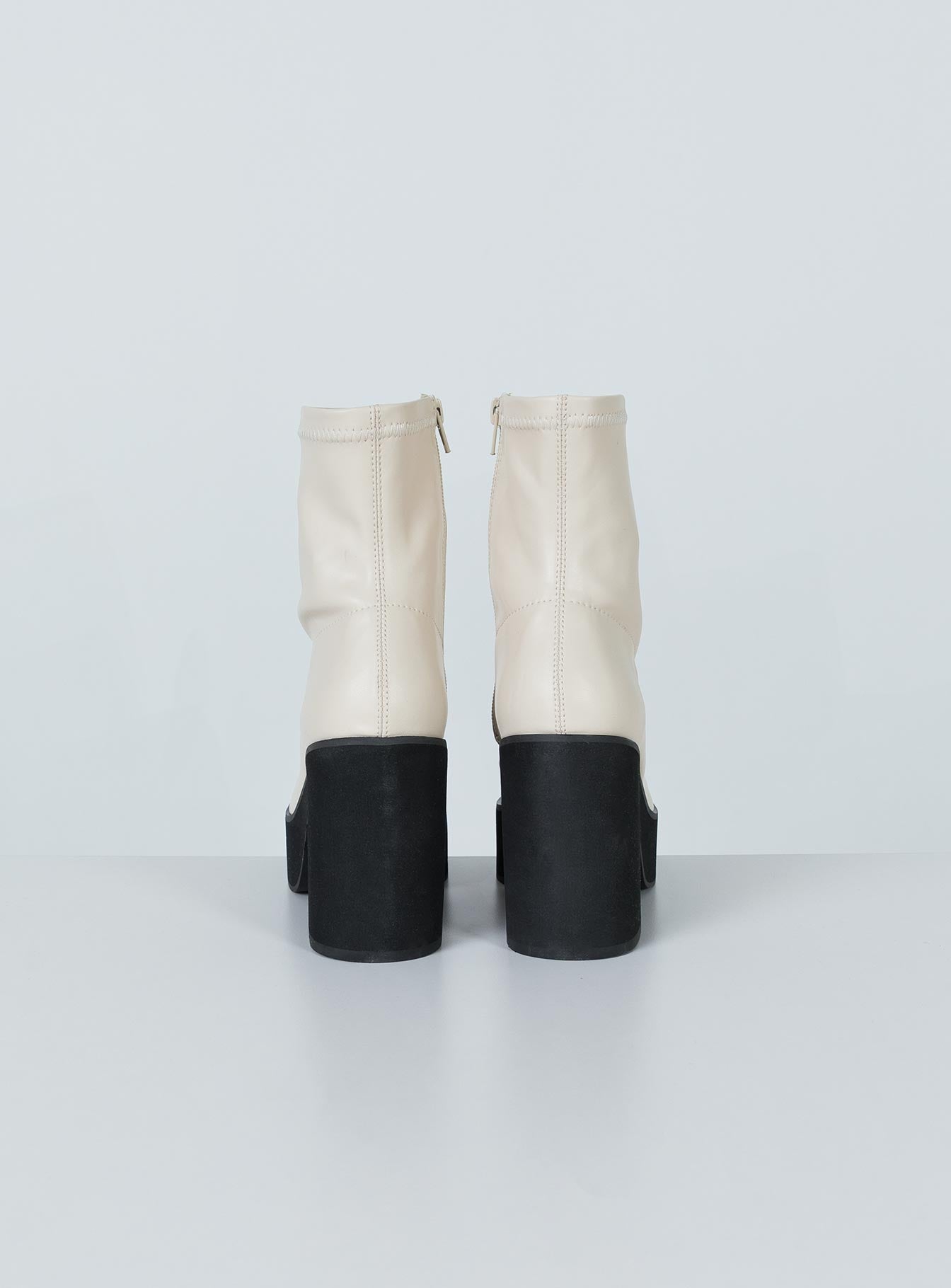 Stillwater Platform Boots Cream - Image 8