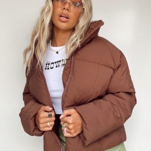 Zaria Puffer Jacket Brown