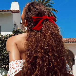 Aaylah Hair Bow Burgundy