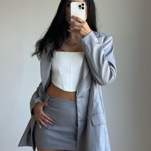 Adam Mini Skirt Grey