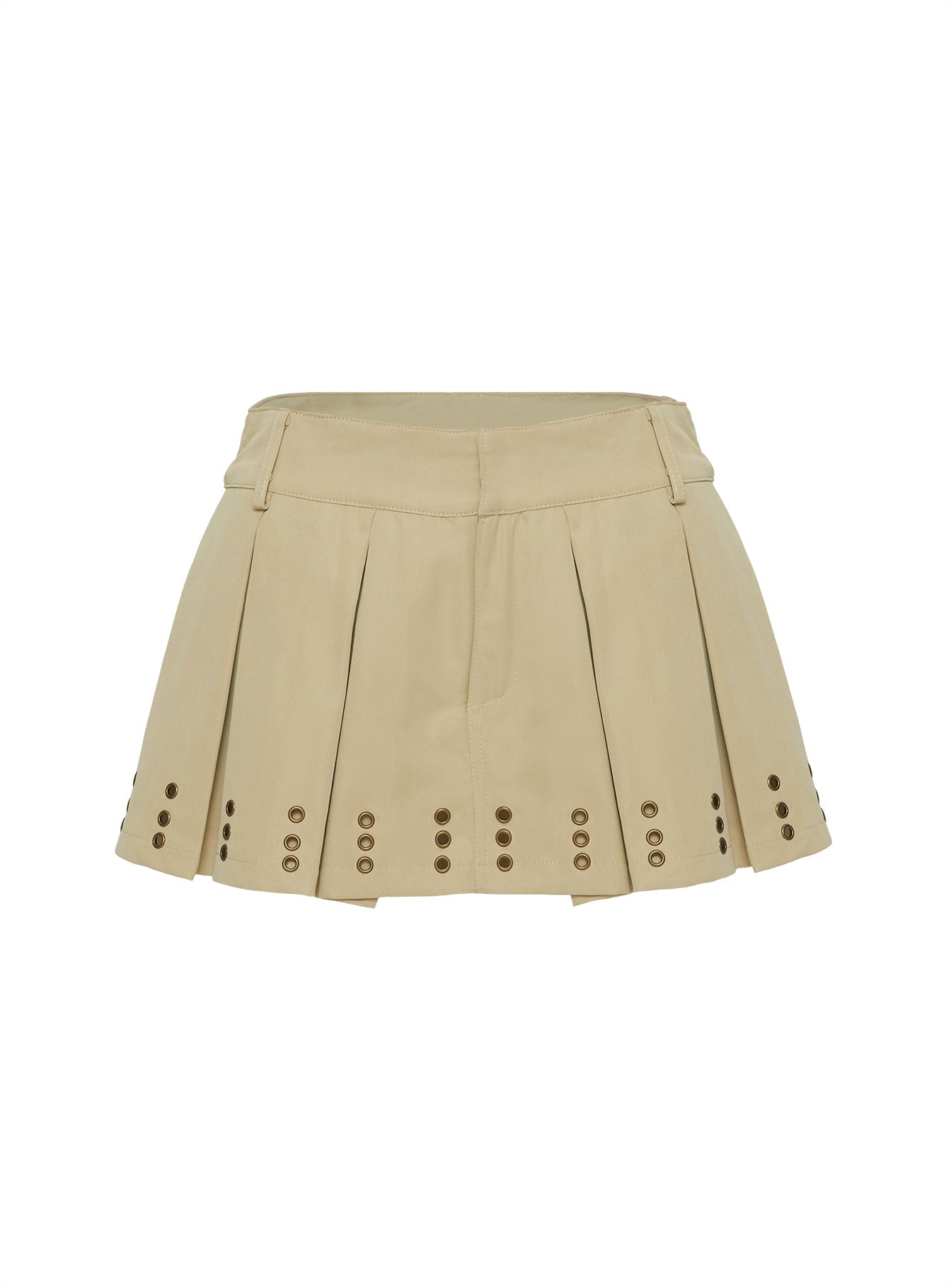 Alinzia Eyelet Skort Beige - Image 5