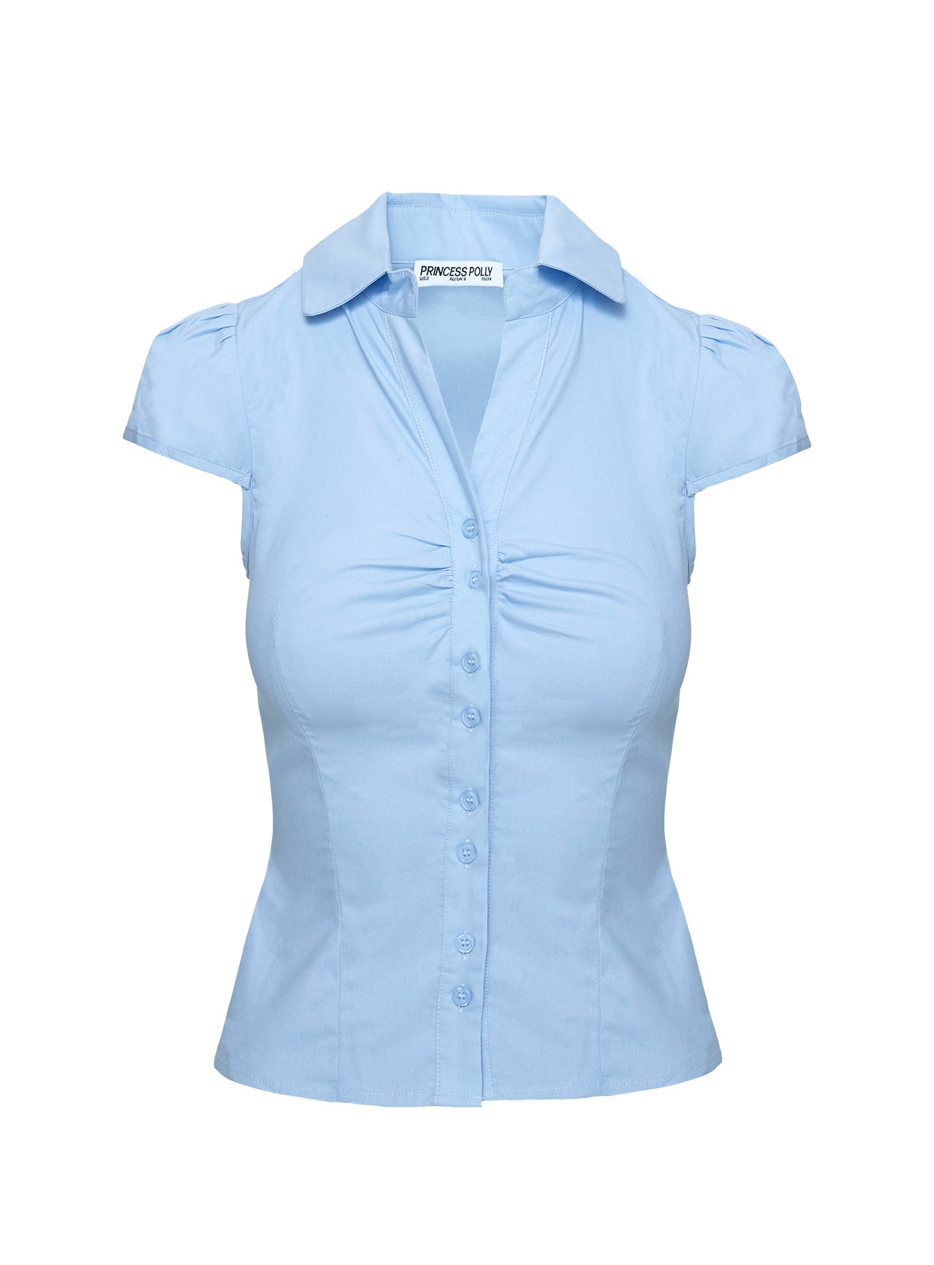 Arianwyn Short Sleeve Shirt Blue - Image 5