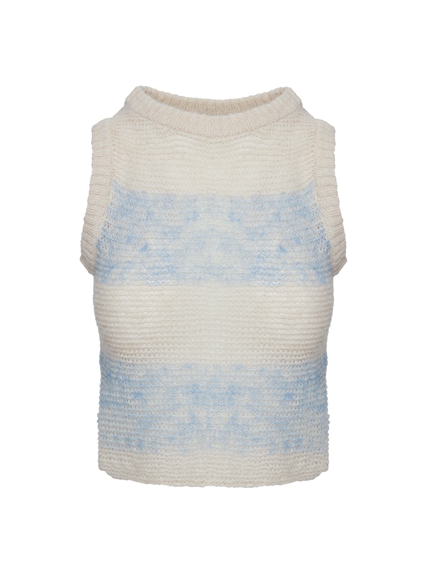Asumi Knit Top Cream/blue - Image 5