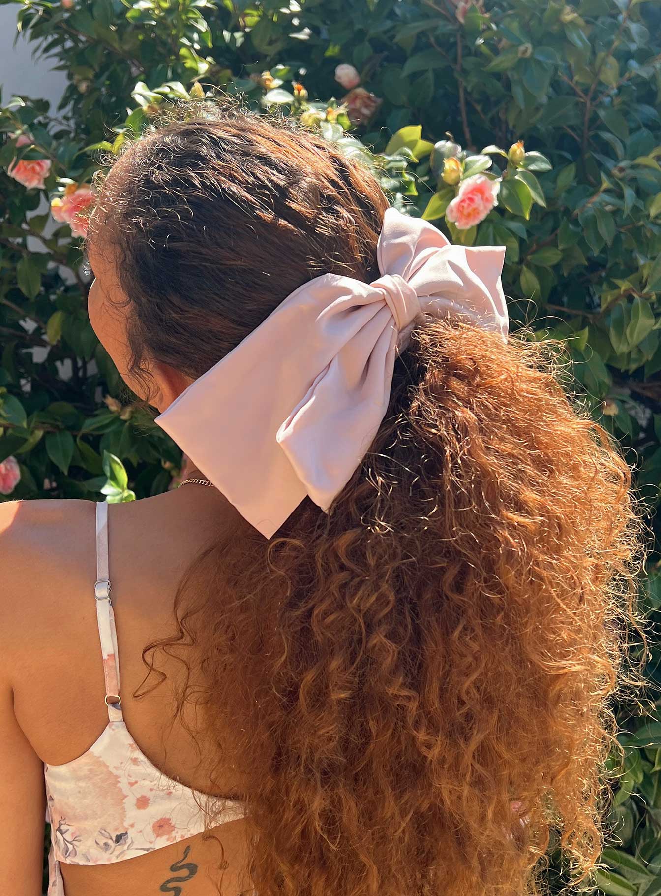 Aya Hair Bow Pink - Image 3