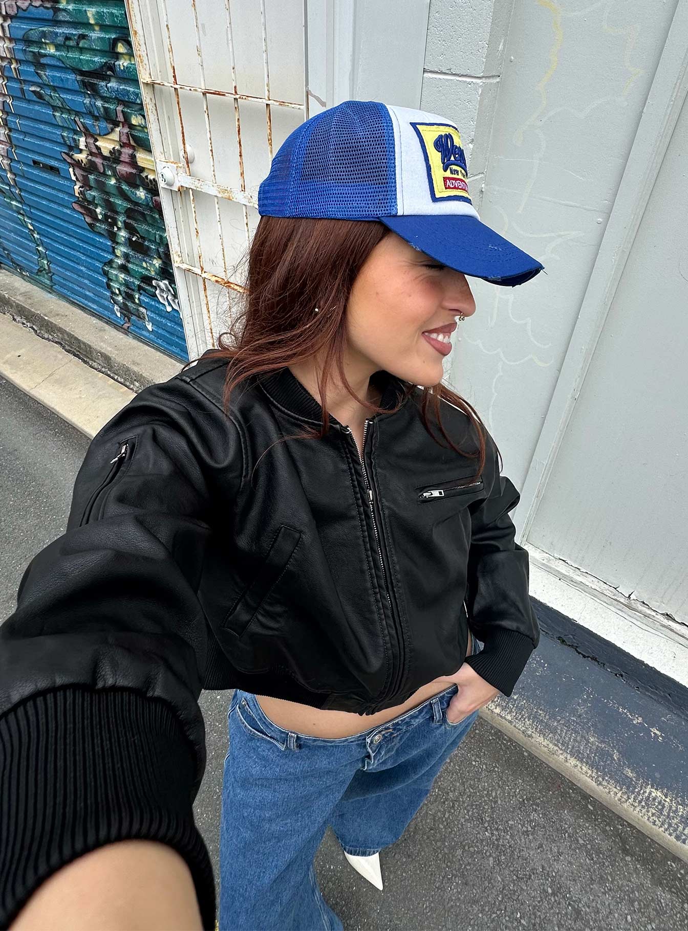 Adventures Trucker Hat Blue - Image 6