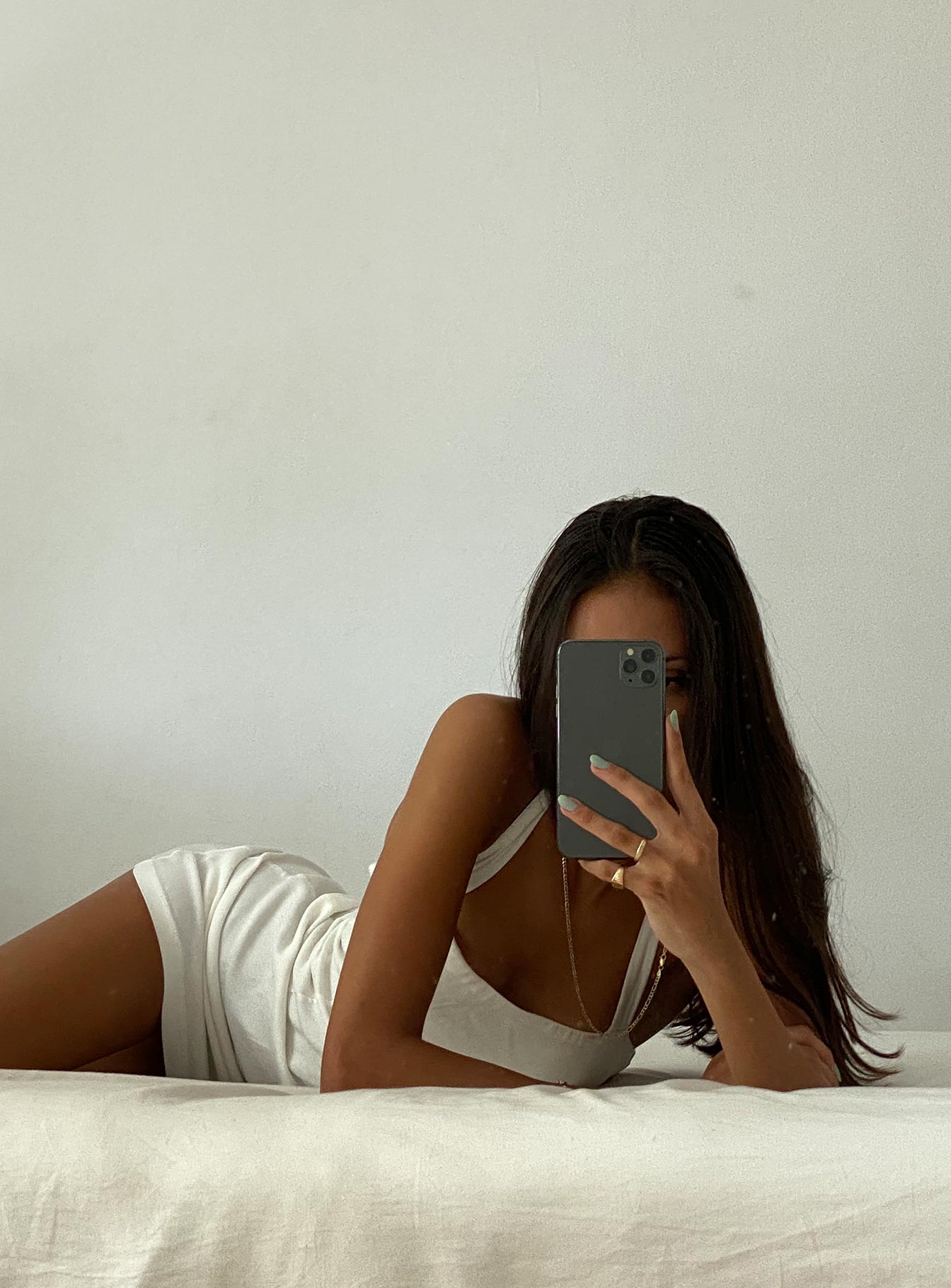 Alenda Mini Dress White - Image 12