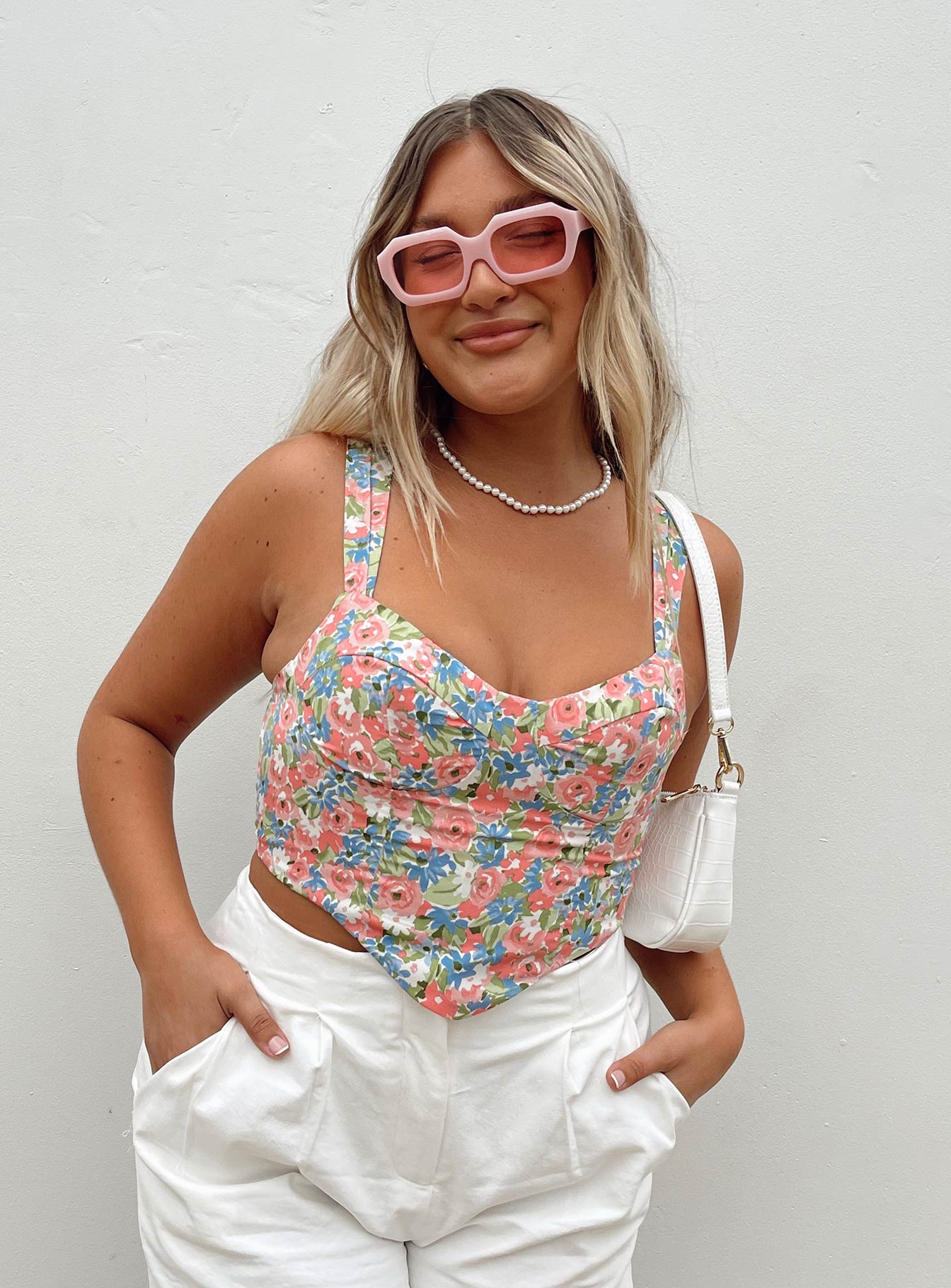 Aleta Top Pink Floral