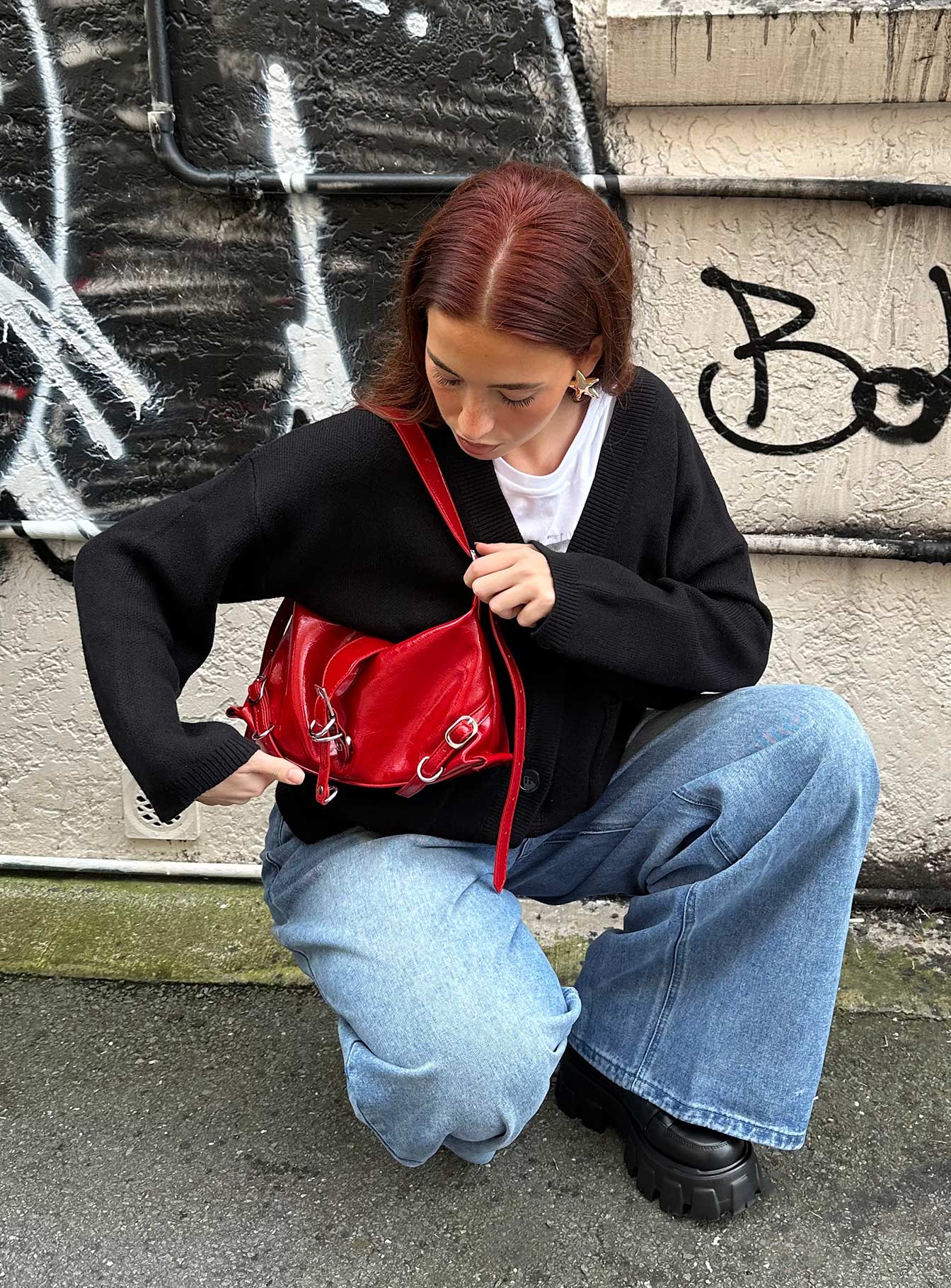 Anatolius Shoulder Bag Red - Image 8