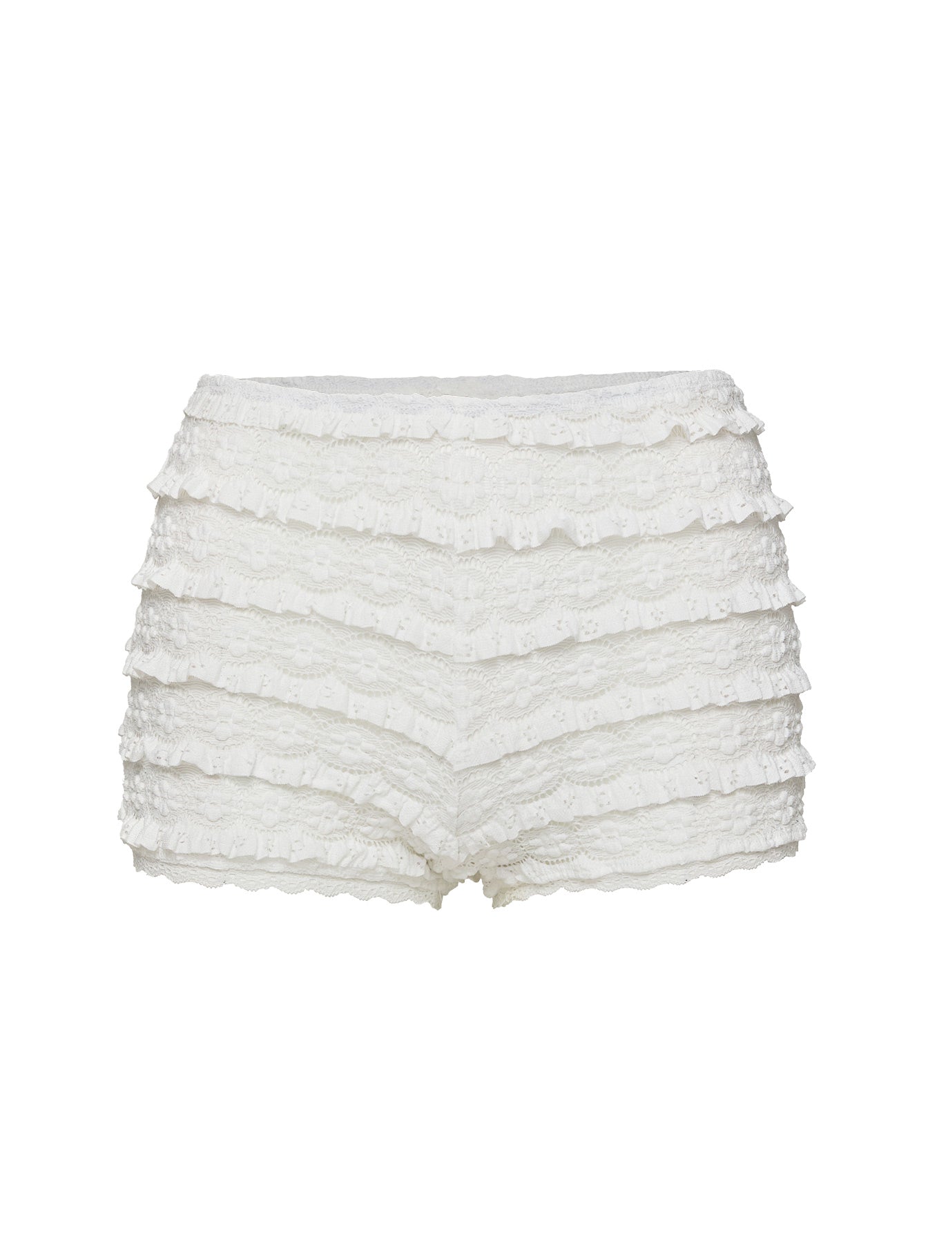 Angelis Lace Shorts White - Image 12