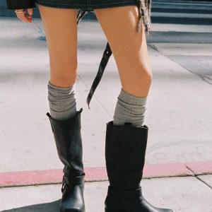 Apatow Knee High Socks Grey