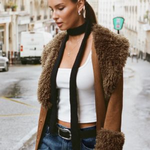 Avenue Skinny Scarf Black