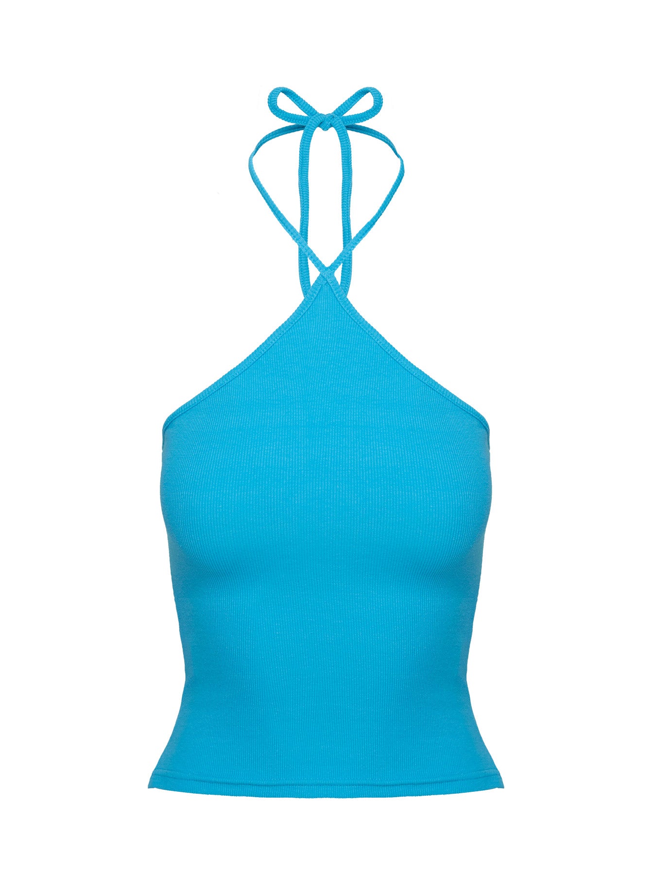 Baseline Halter Rib Top Blue - Image 10