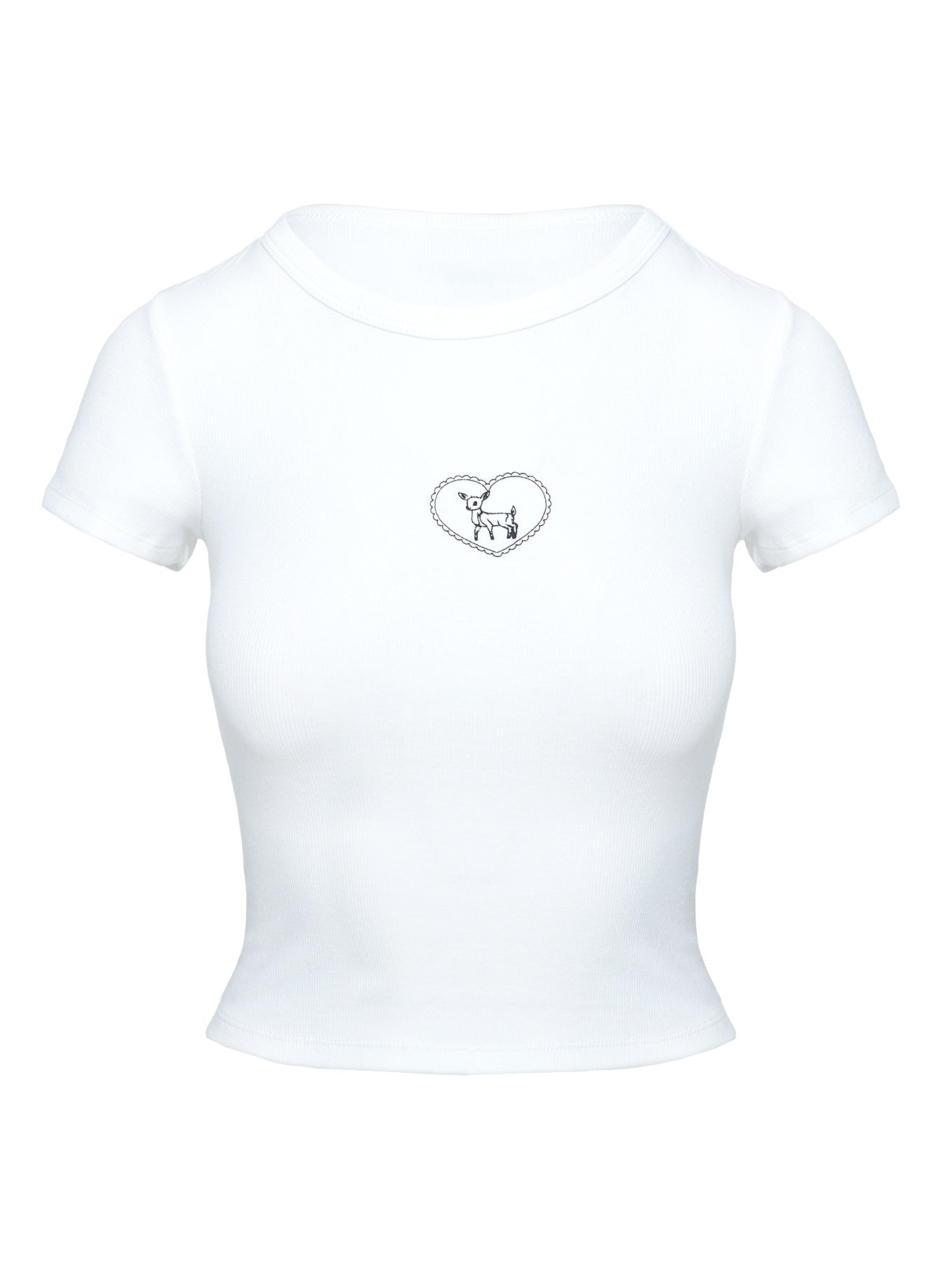 Baseline Rib Tee Oh Deer White - Image 10