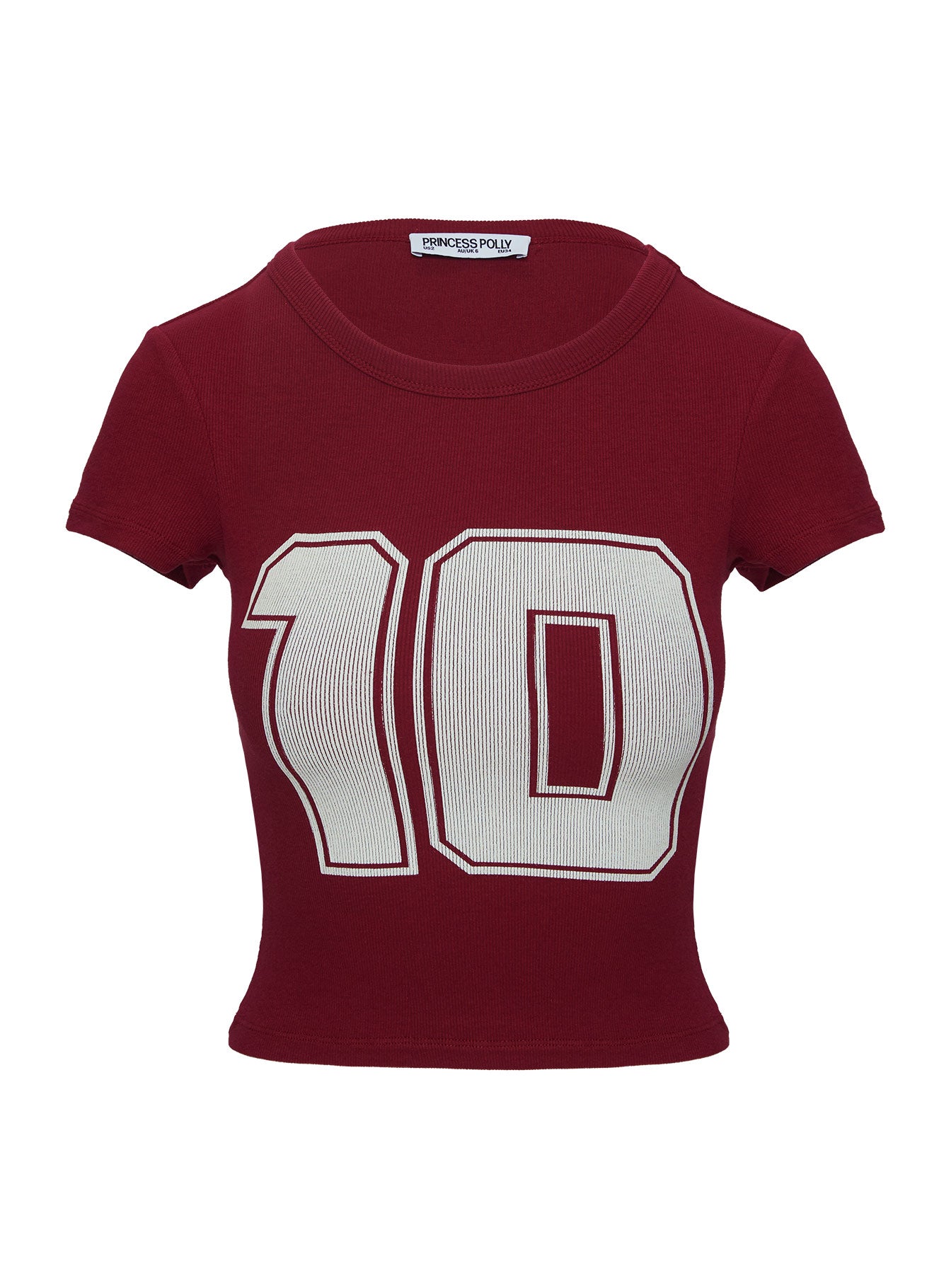 Baseline Rib Tee One Zero Red - Image 11