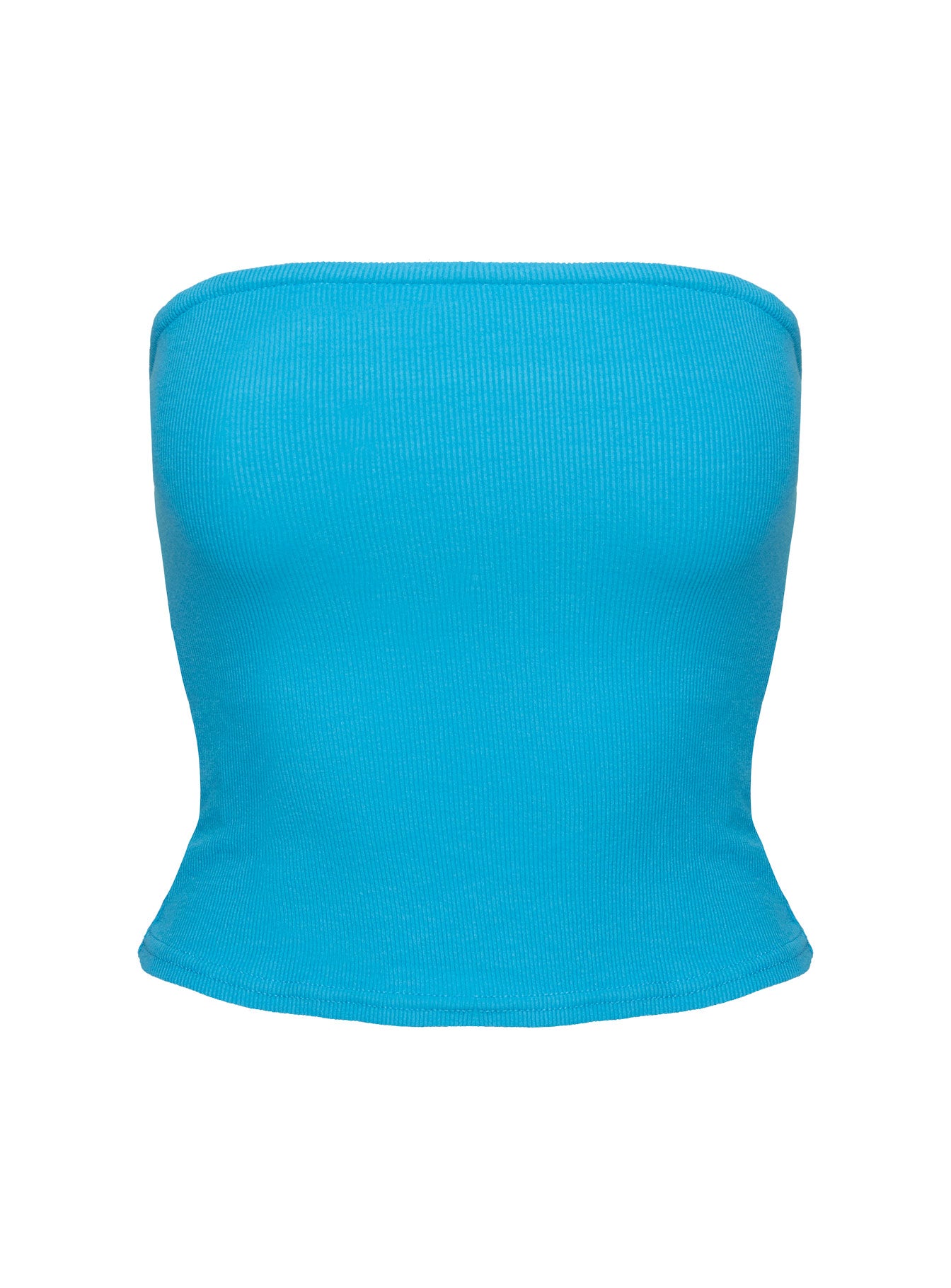Baseline Strapless Rib Top Blue - Image 9