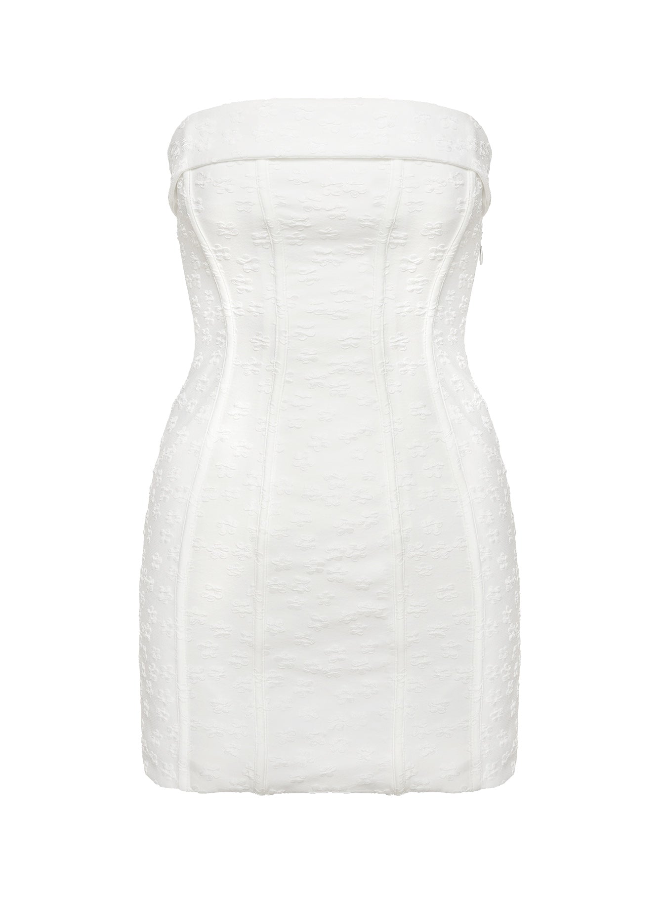 Bertrand Strapless Mini Dress White - Image 11