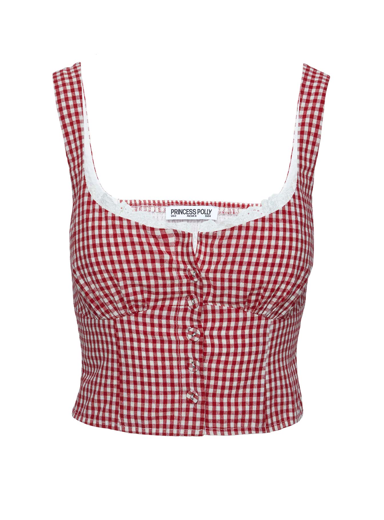Bruncheon Top Red / White - Image 11