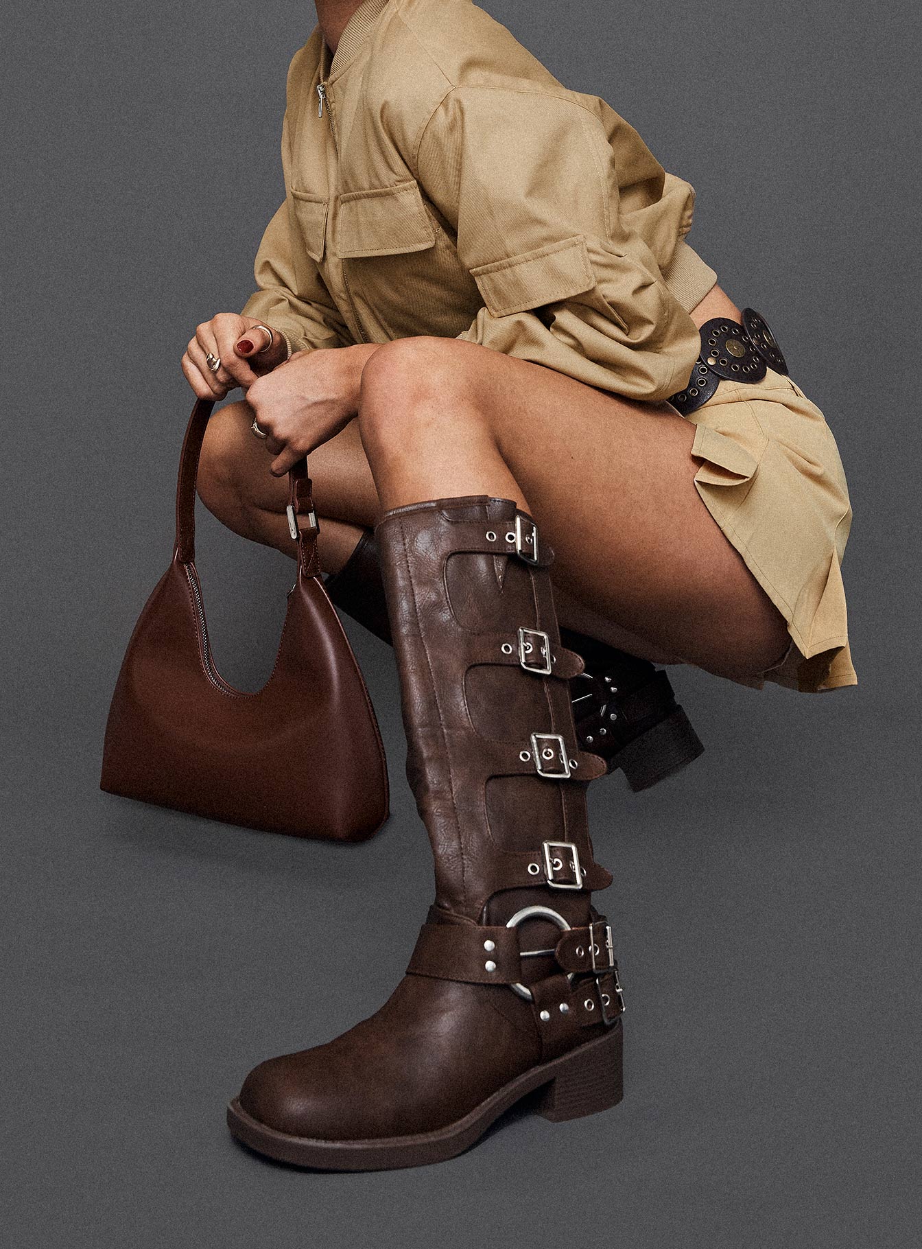 Buckle Down Boots Brown - Image 11