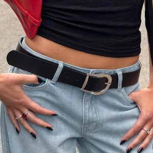 Breslin Belt Black / Silver