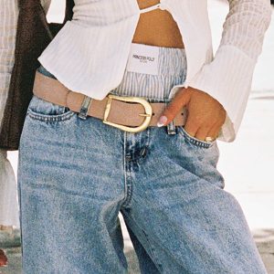 Breslin Belt Washed Brown