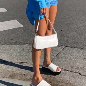 Britta Platform Heels White