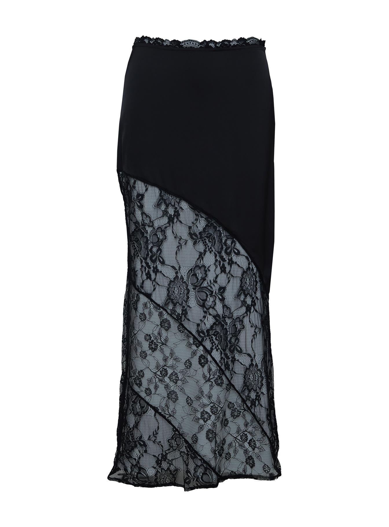 Castelli Lace Maxi Skirt Black - Image 5
