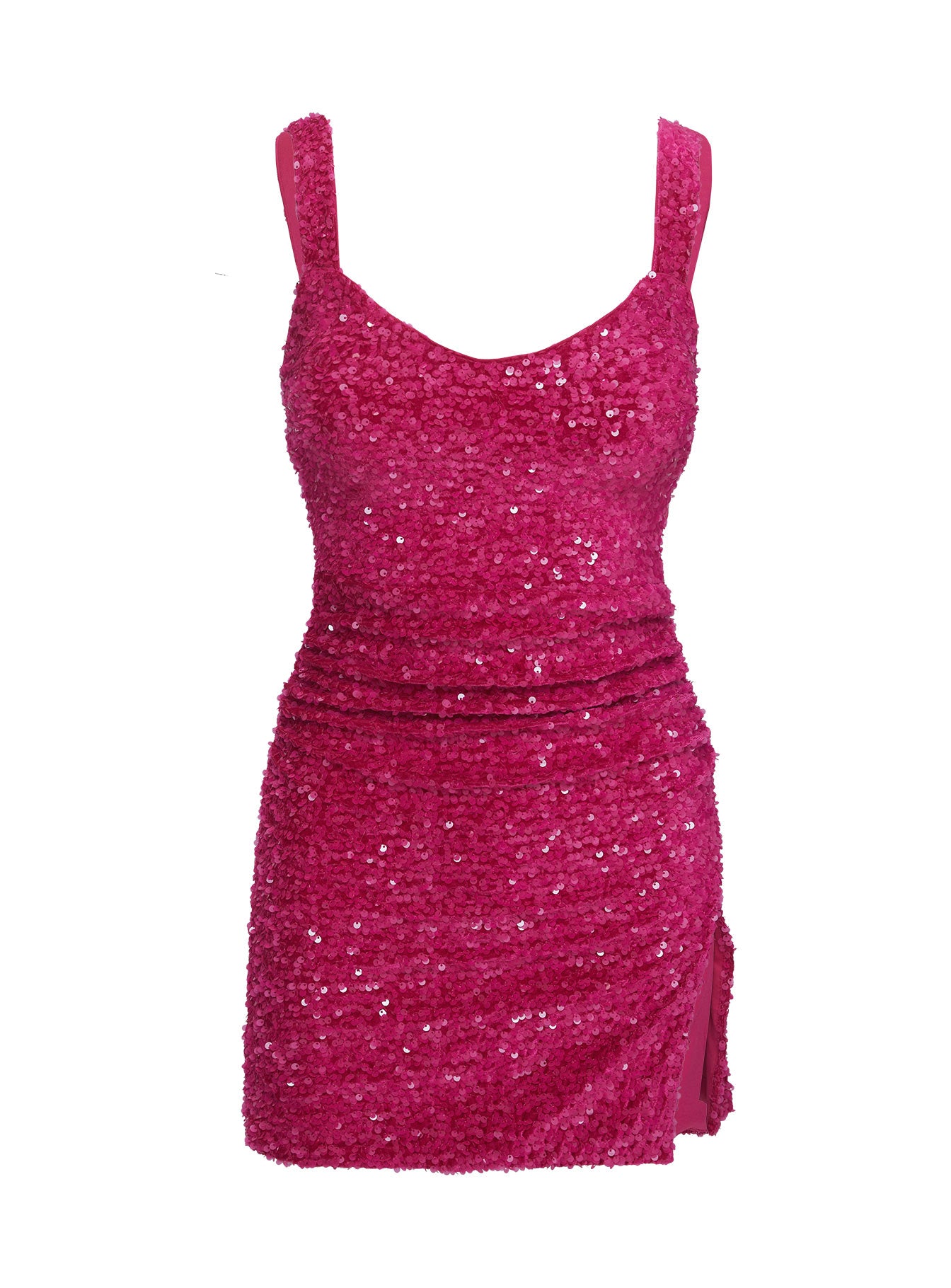 Centerfold Sequin Mini Dress Pink - Image 13