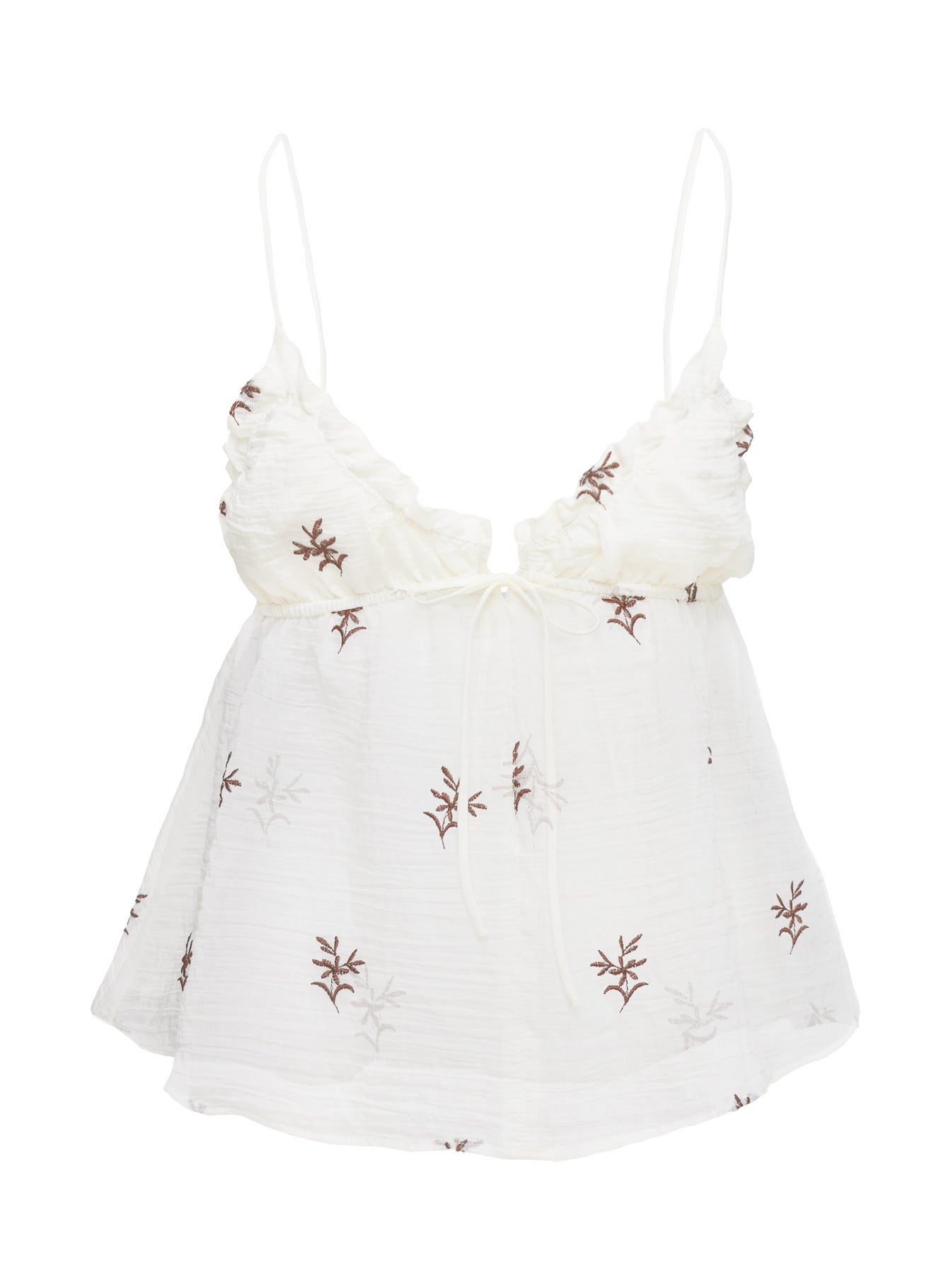 Cinnamon Embroidered Top Cream - Image 7