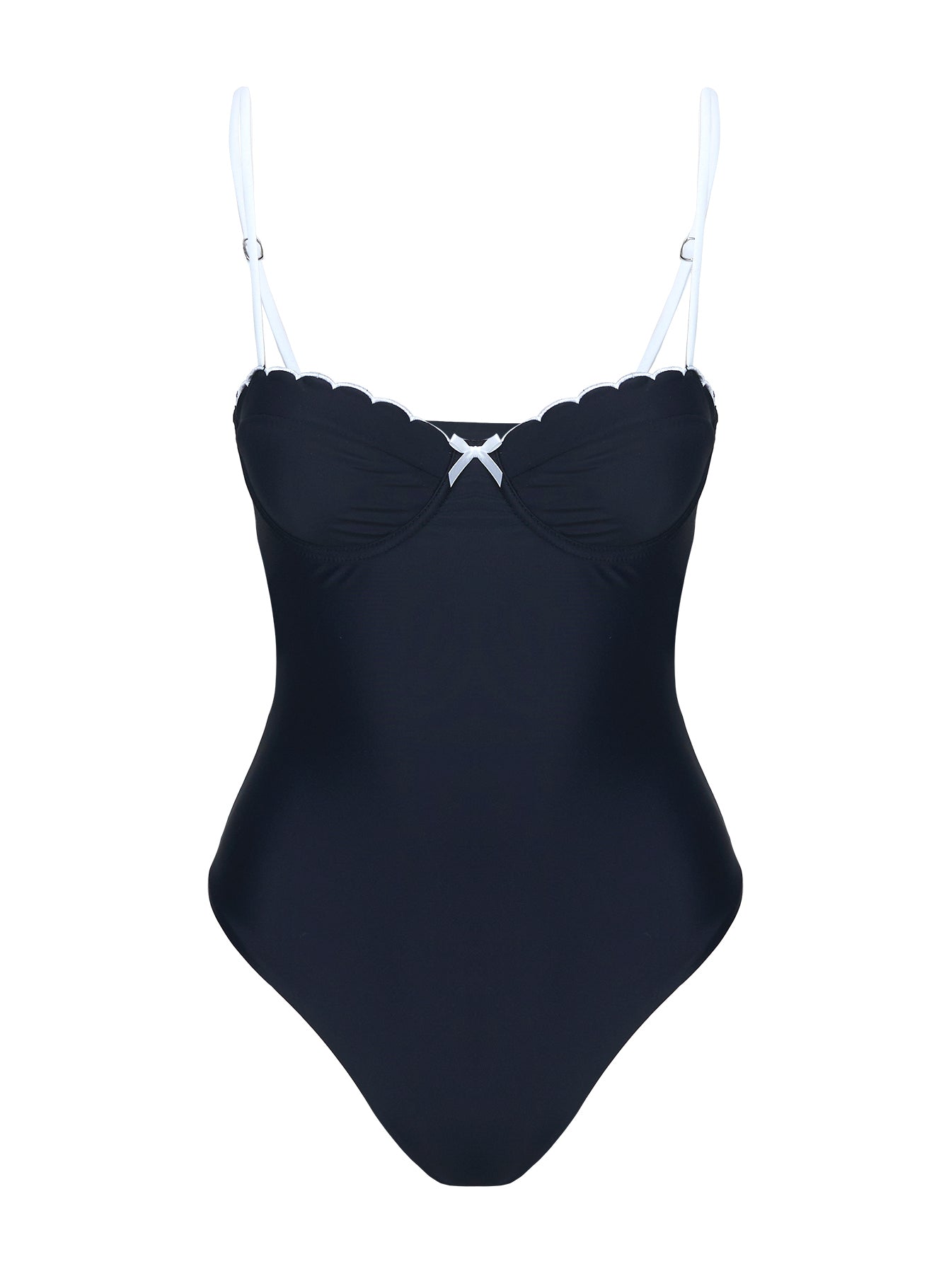 Claryssa Scallop One Piece Black - Image 5