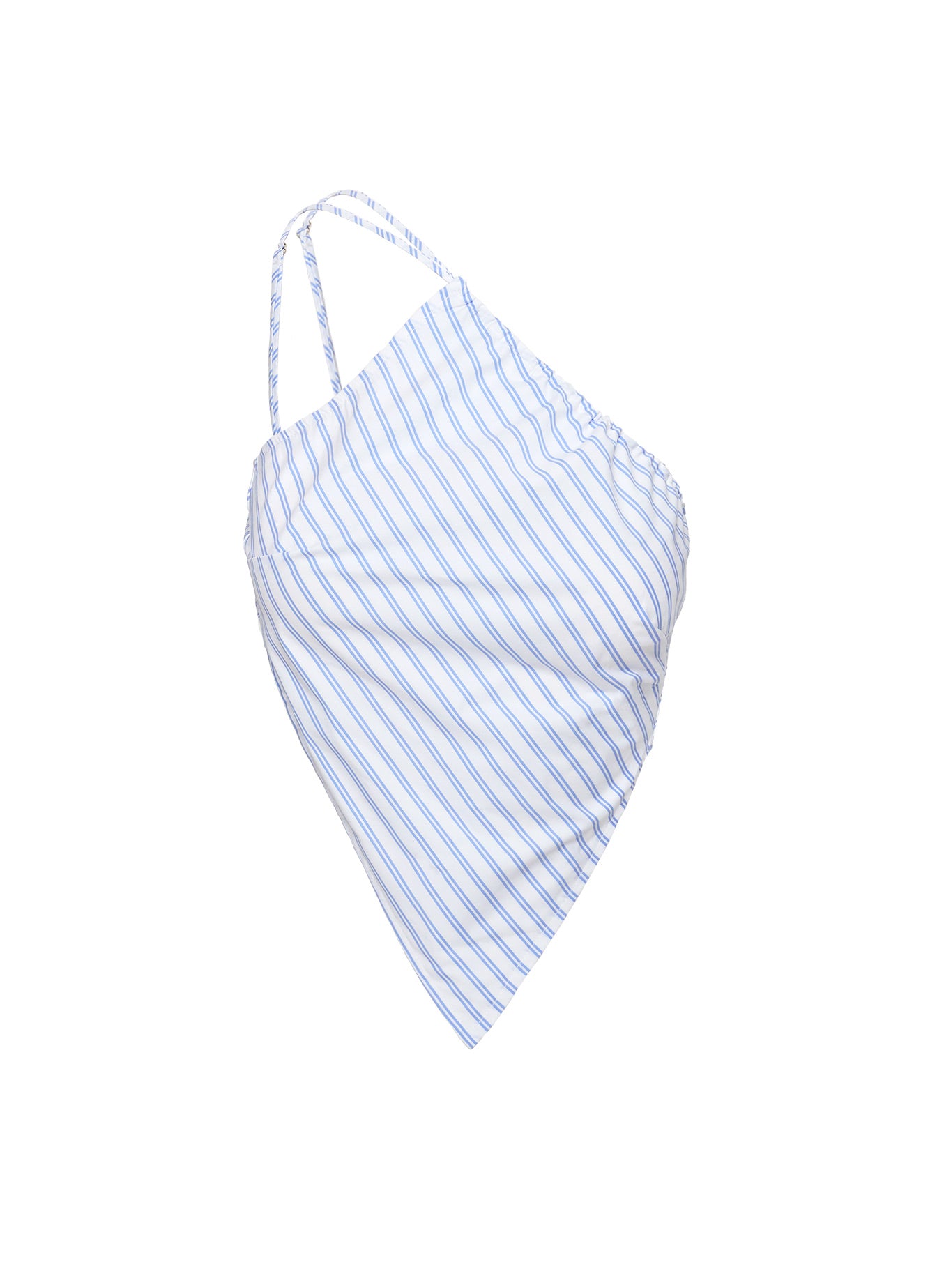 Collied Asymmetric Top Blue / White Stripe - Image 6