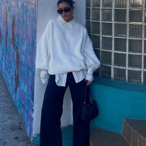 Corrie Sweater Mini Dress White