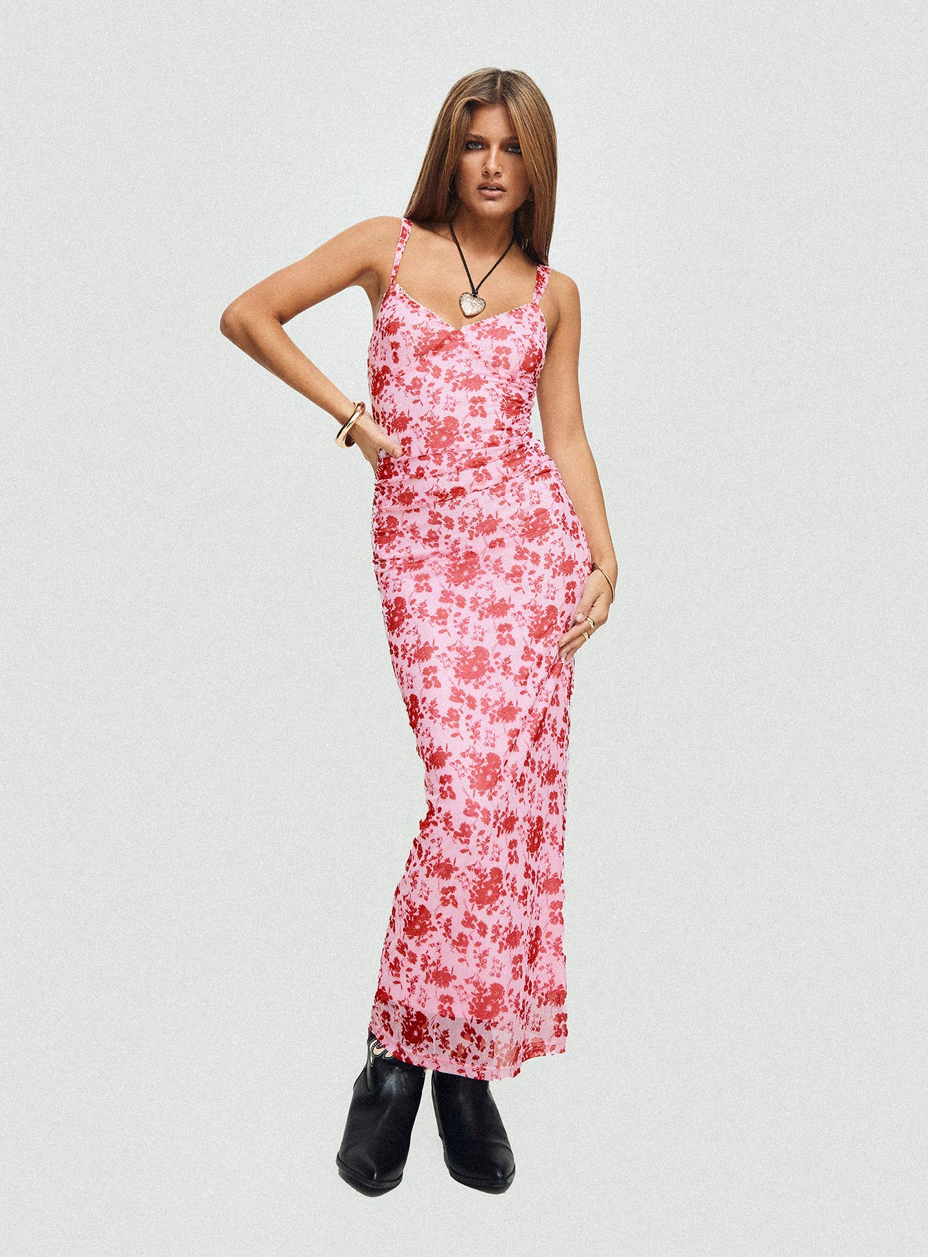 Cotter Maxi Dress Pink / Floral - Image 8