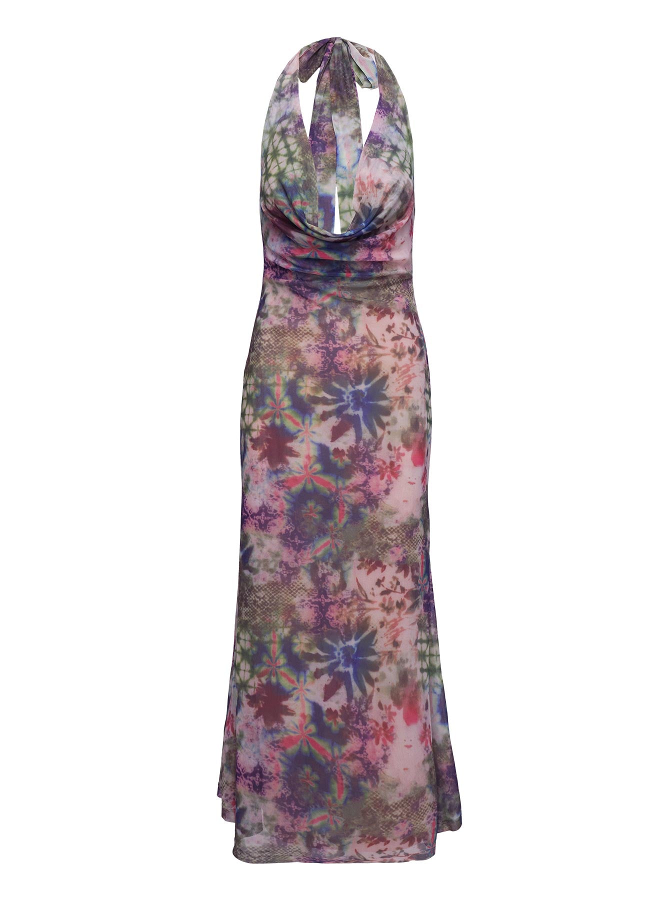 Cassiday Halter Maxi Dress Multi - Image 5