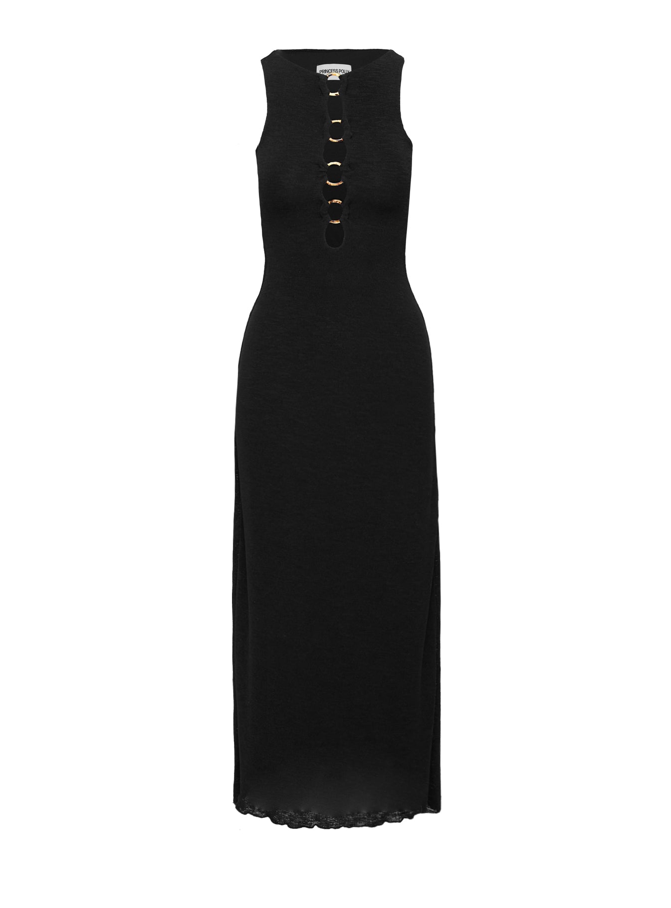 Dejonge Ring Sleeveless Maxi Dress Black - Image 5