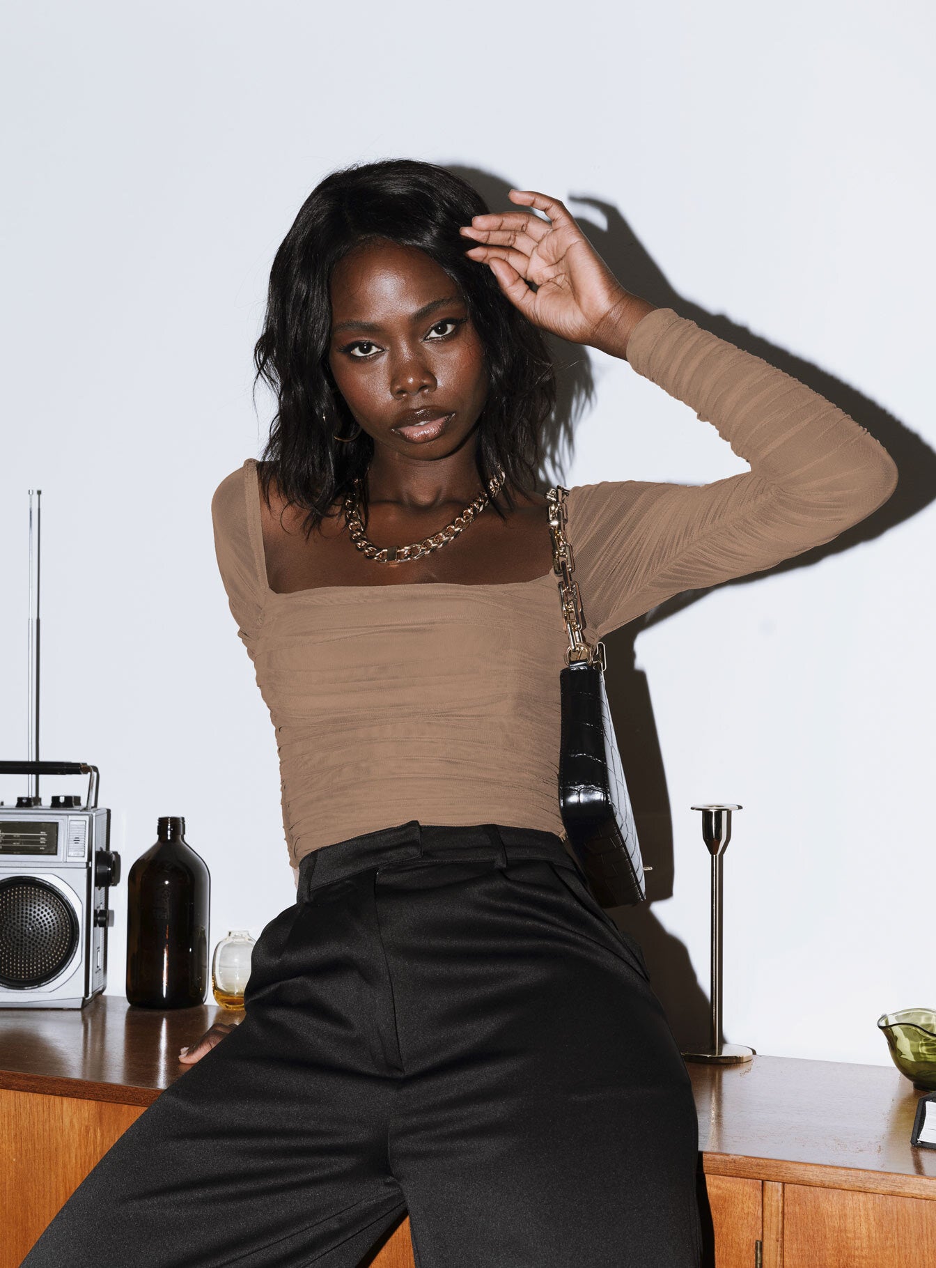 Delany Bodysuit Beige - Image 8