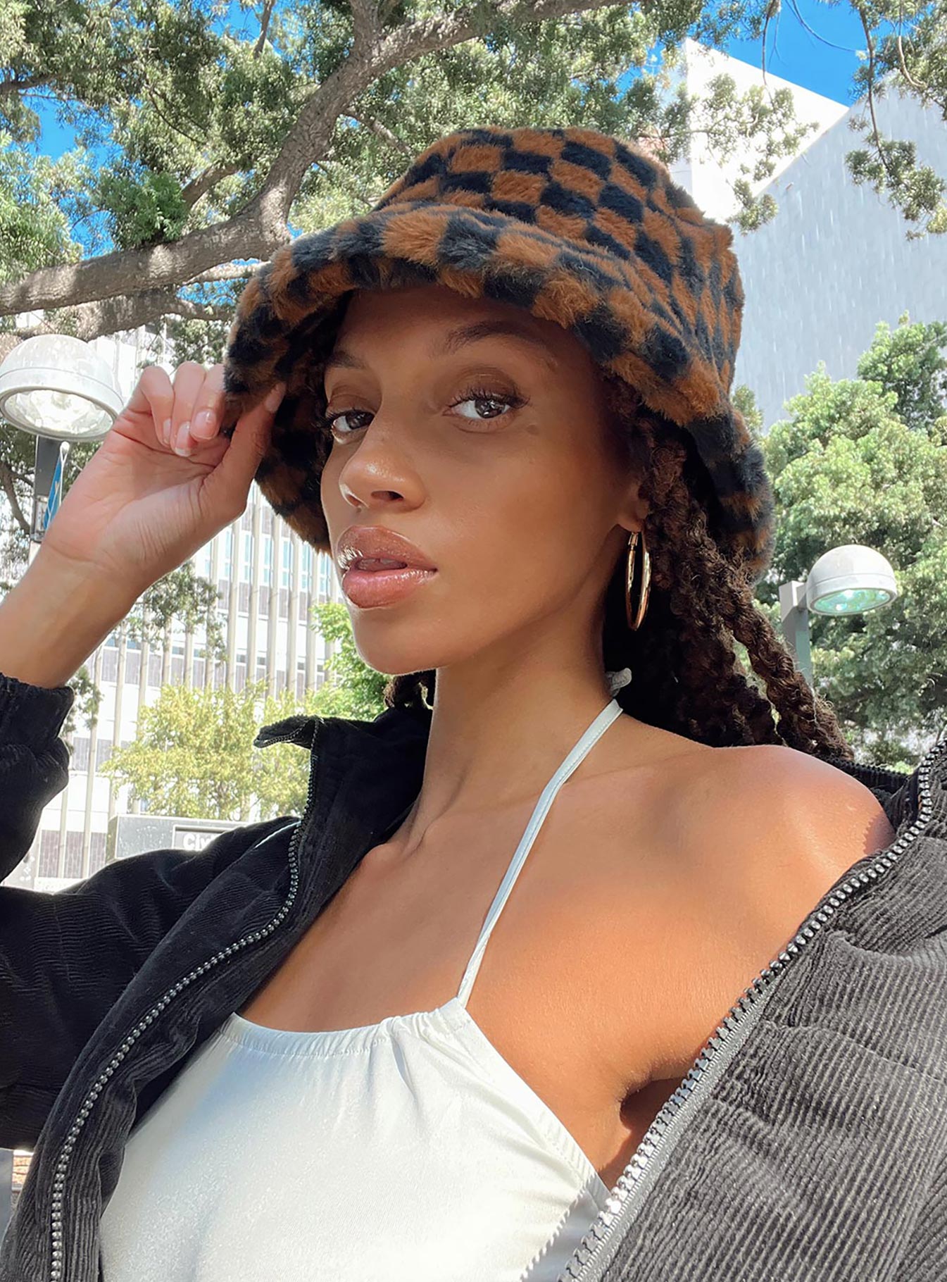 Elias Hat Dark Brown / Black - Image 3