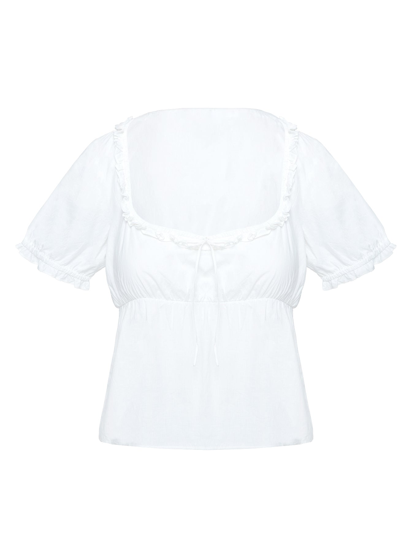 Elizabette Puff Sleeve Top White - Image 9