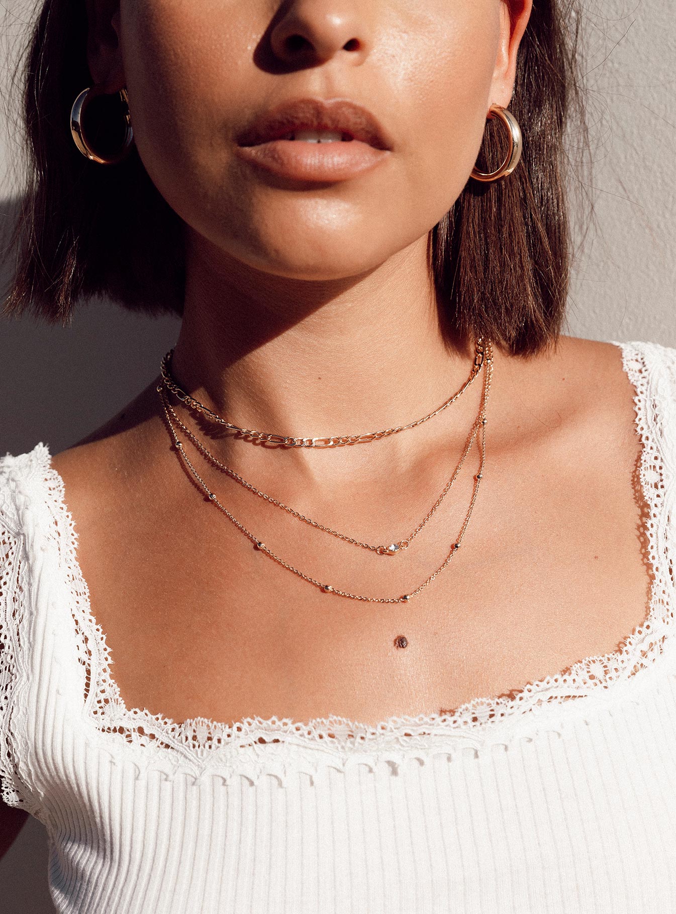 Elkie Dainty Necklace Set Gold - Image 5