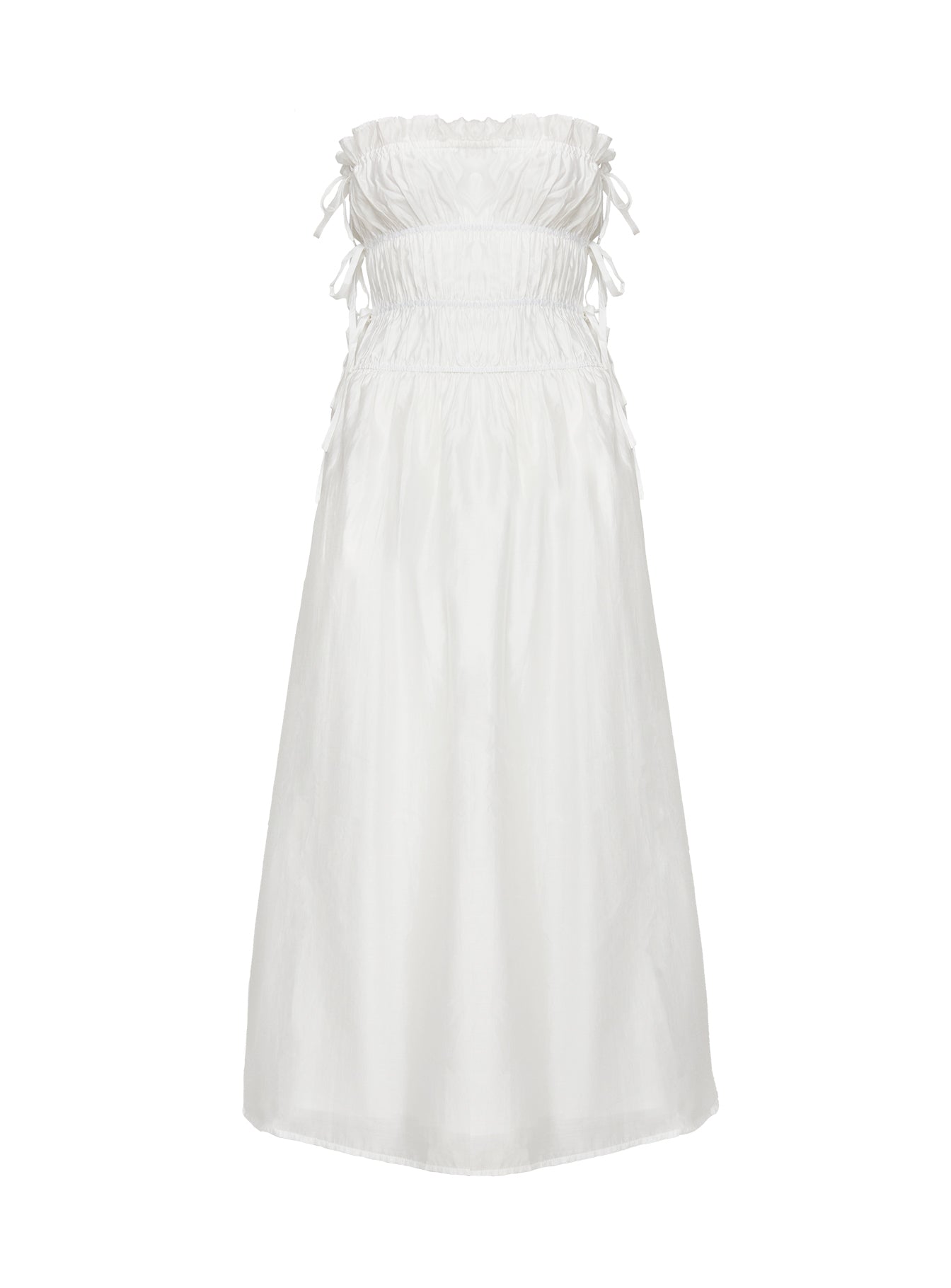 Emiliano Strapless Maxi Dress White - Image 5
