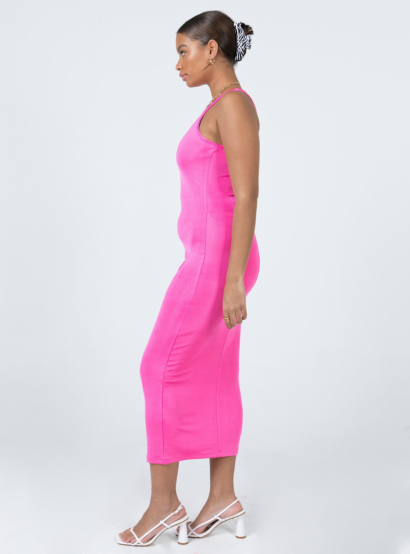 Everlast Midi Dress Hot Pink - Image 5