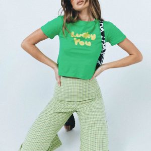 Euros Pants Lime Green