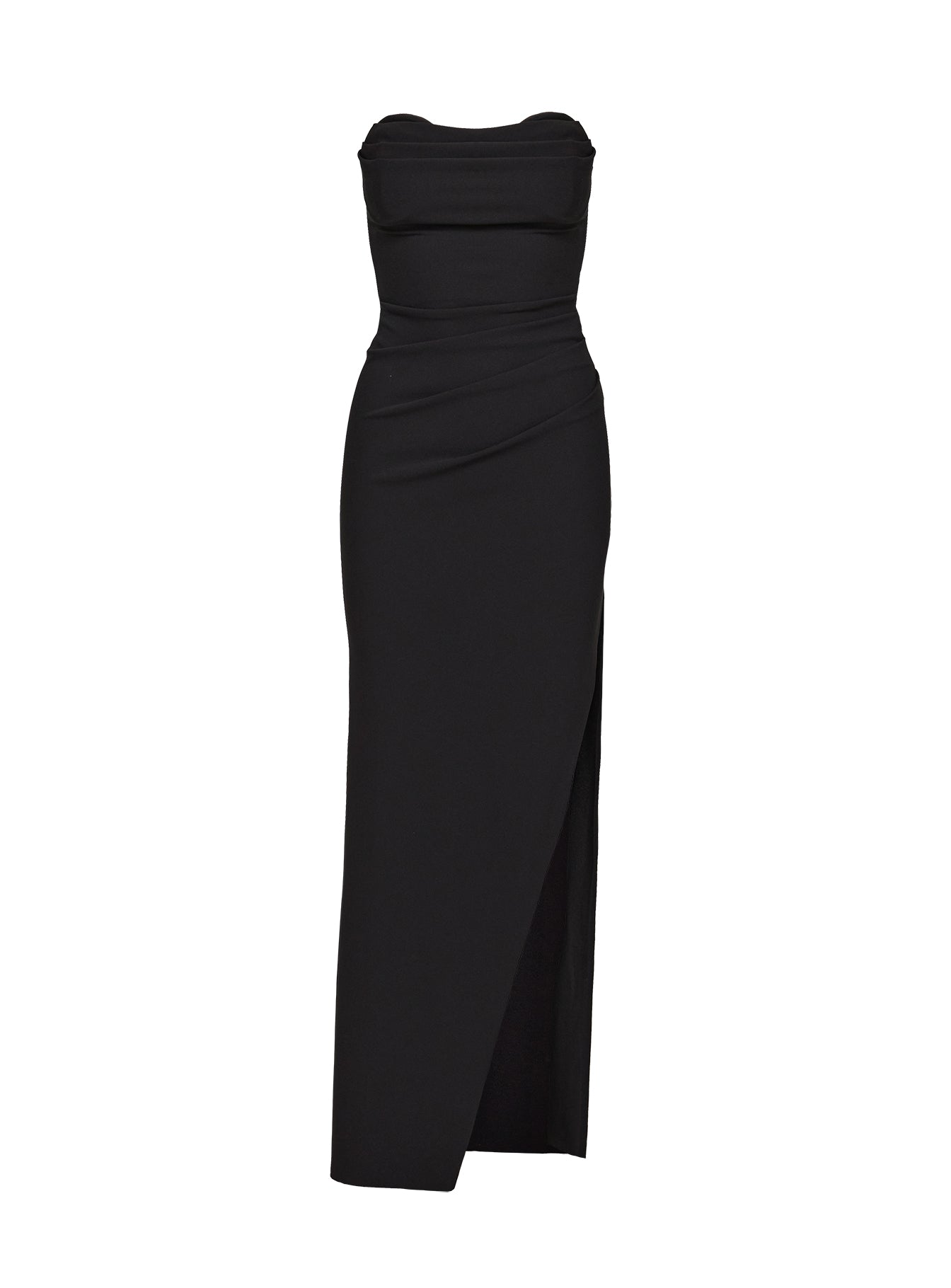 Ferri Strapless Maxi Dress Black Curve - Image 8