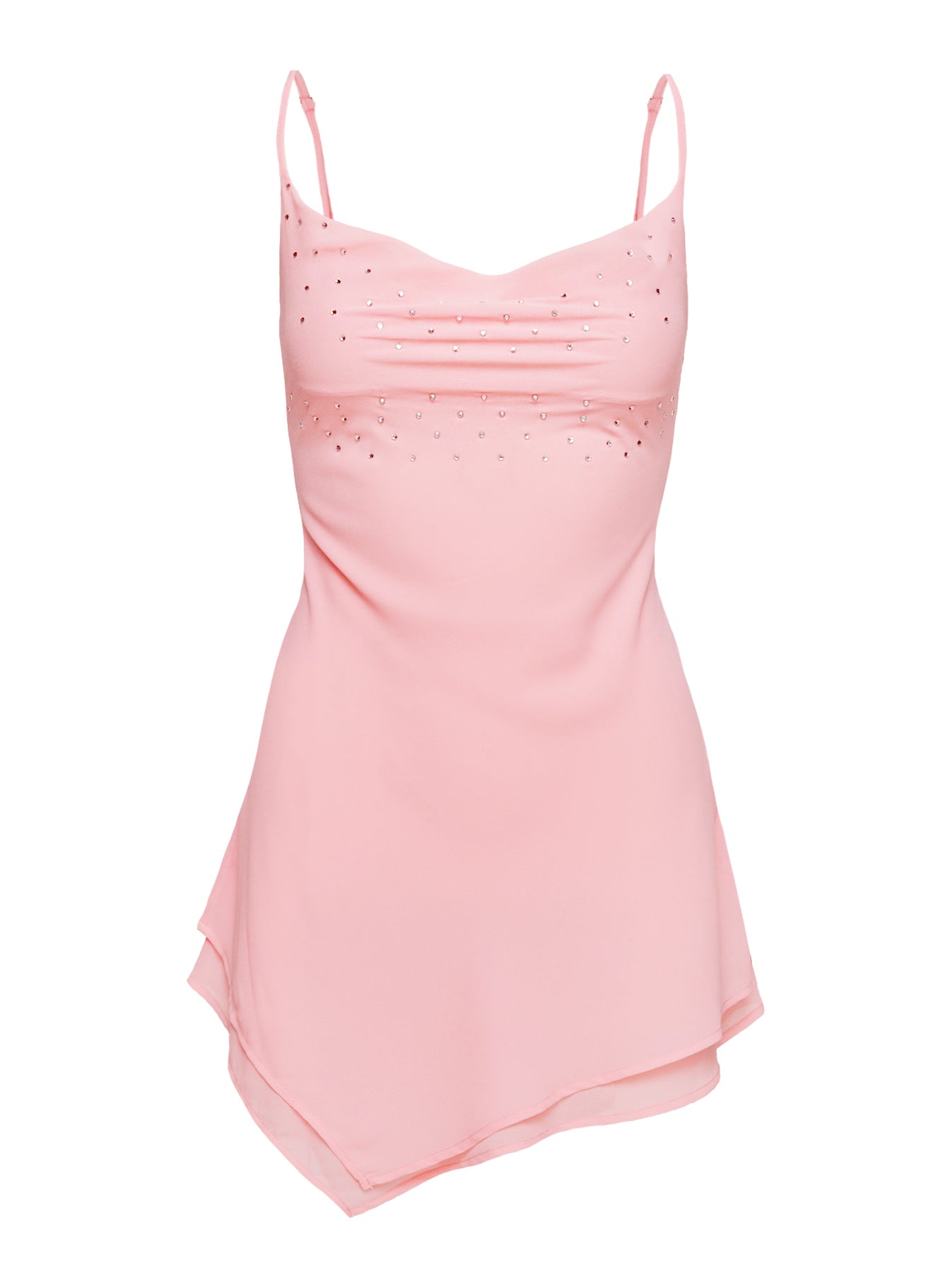 Fiasco Cowl Neck Mini Dress Pink - Image 5